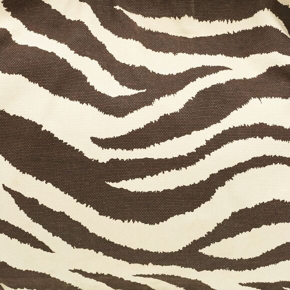 Michael Kors Brown/cream Zebra Print Canvas And Leather Hobo - Picture 5 of 7